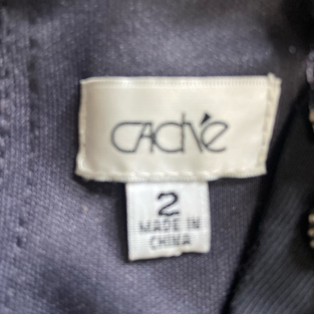 Cache Charcoal Sleeveless Formal/Cocktail Dress with Embellished Details Sz 2 - Picture 2 of 10